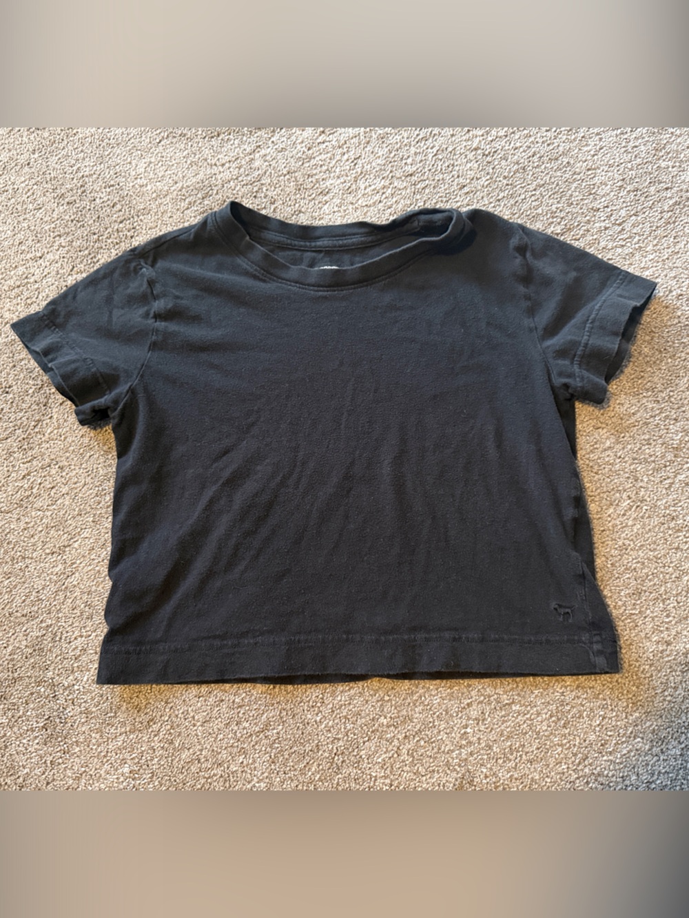 PINK Victoria's Secret Black Short Sleeve xs